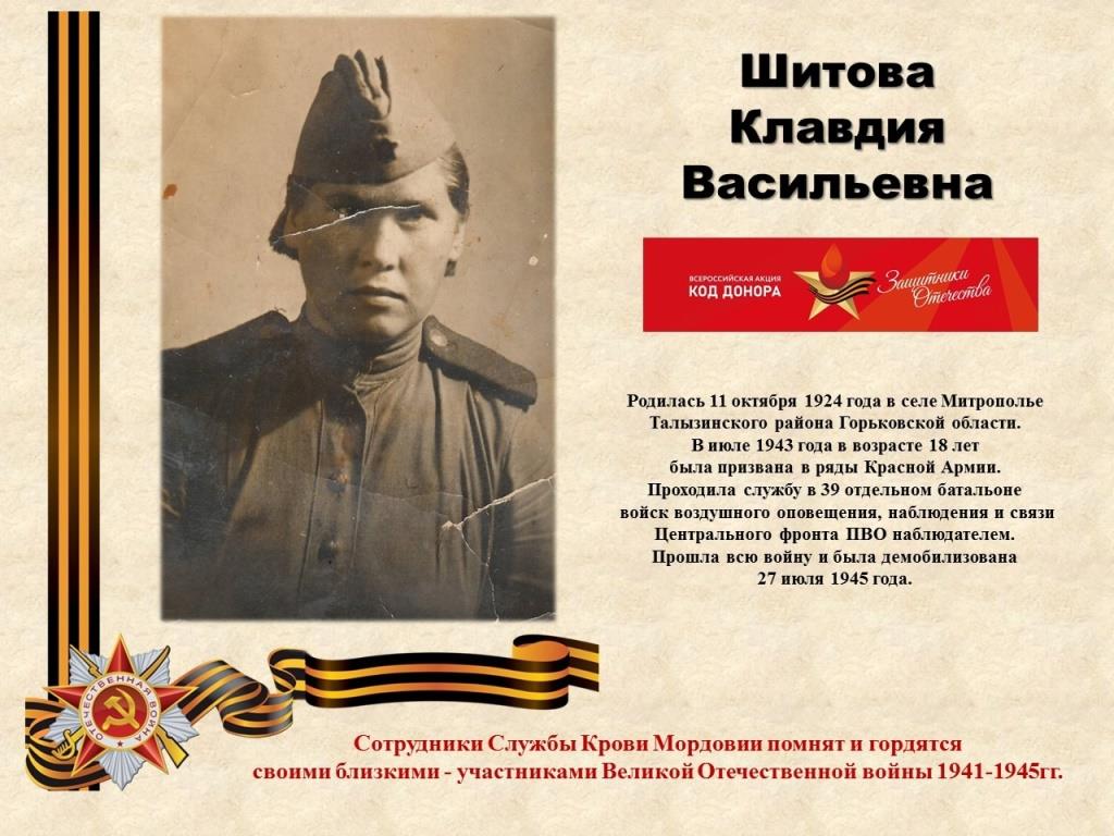 Шитовы Клавдия Васильевна и Василий Евграфтович