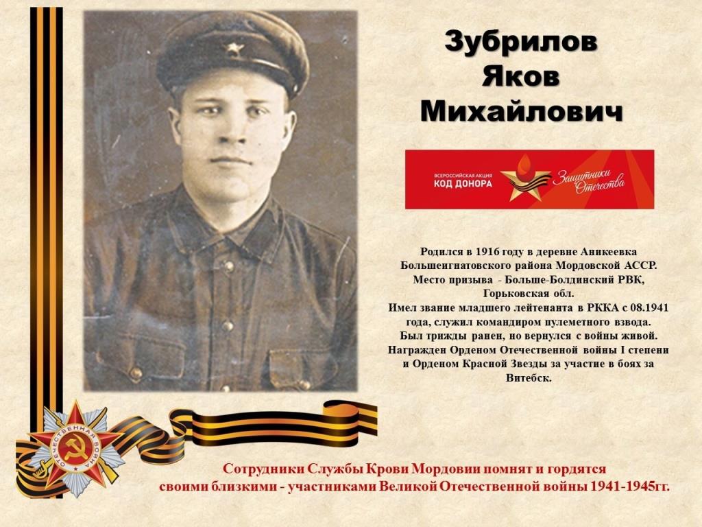 Зубрилов Яков Михайлович